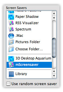 screen saver system preference
